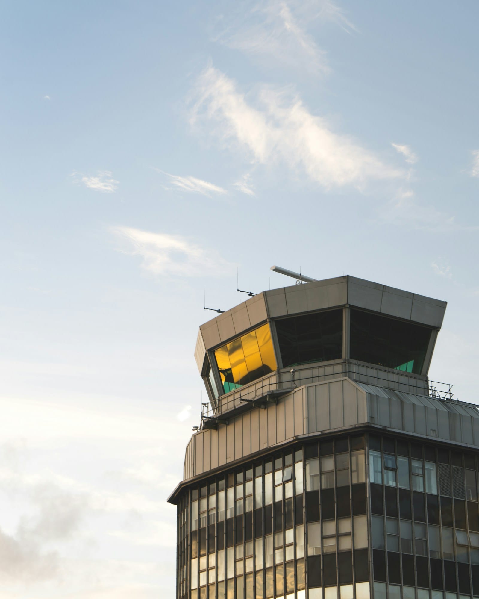 The control tower at Manchester Airport